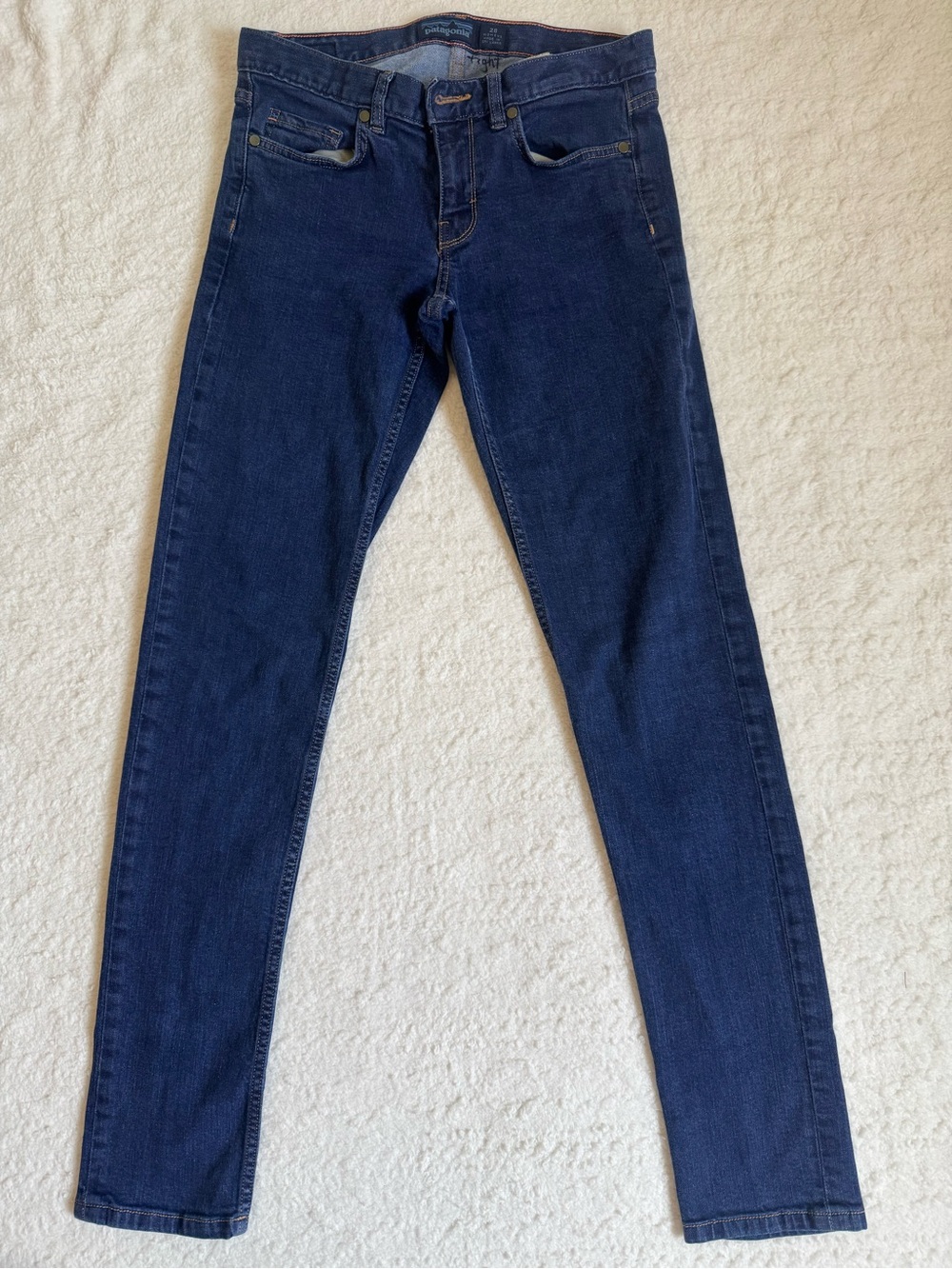 Patagonia Tight Straight Jeans Women's 28 Dark Wash Organic Cotton Denim